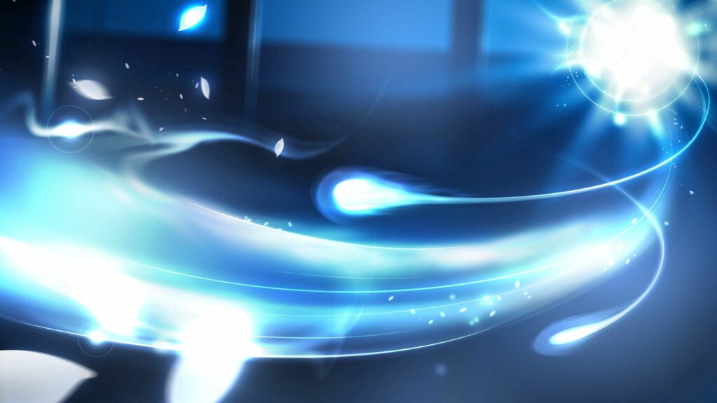 Dynamic 1920x1080 Wallpaper with Light Trails & Futuristic Vibes