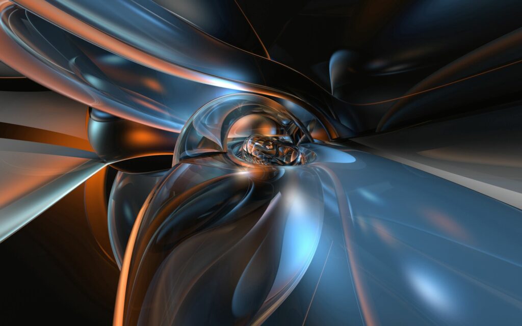Dynamic 1920x1200 Abstract Wallpaper: Light, Form & Vibrant Hues