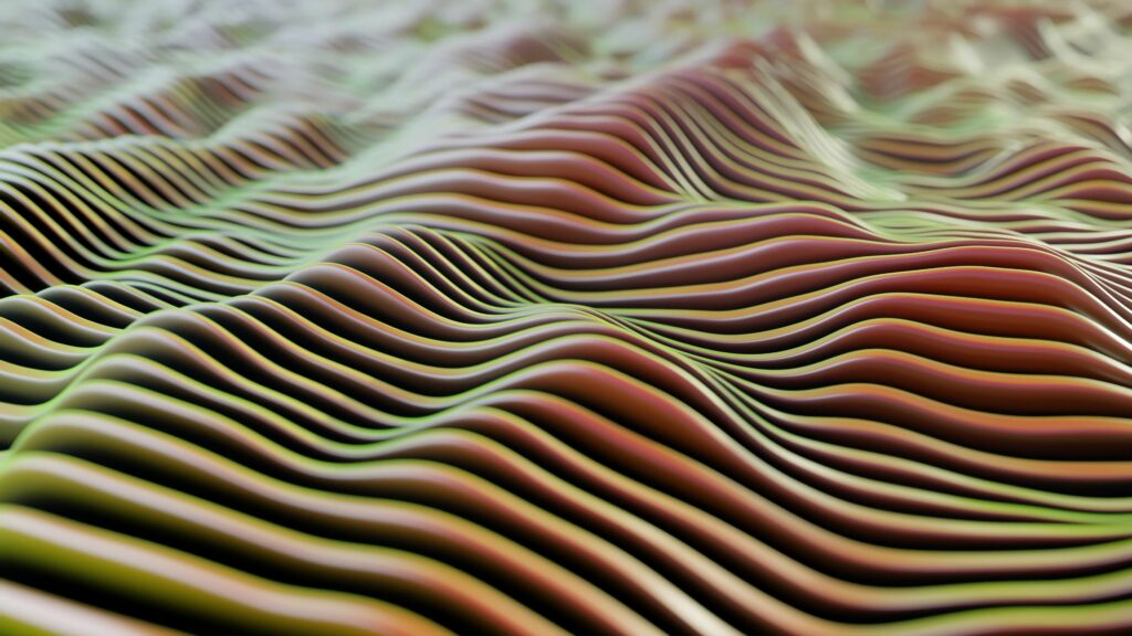 Dynamic 3840x2160 Abstract Wallpaper with 3D Striped Patterns