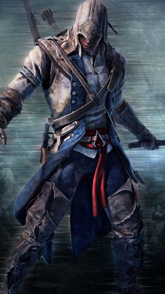 Dynamic Hooded Character Wallpaper for Thrilling Gaming Adventures