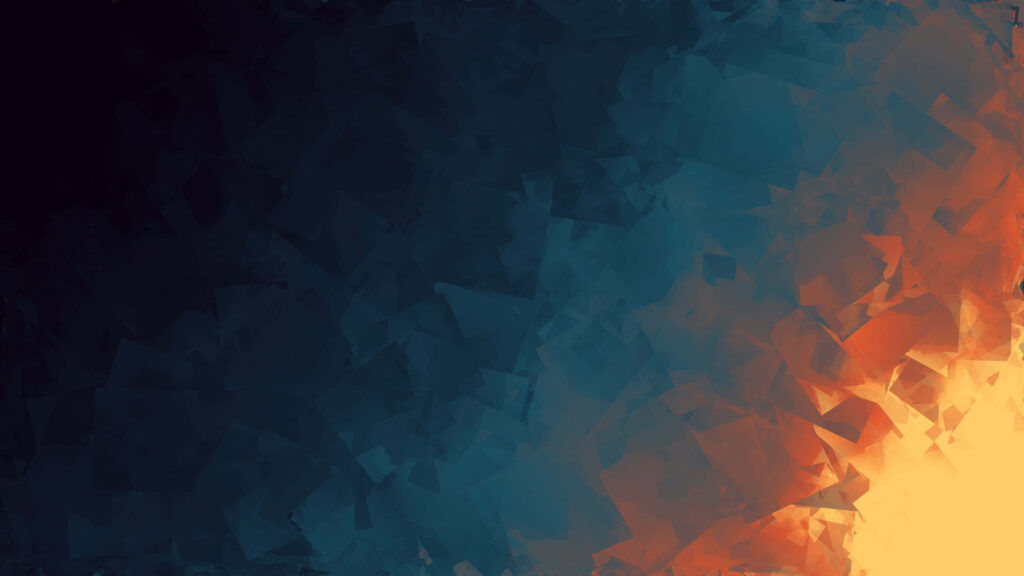 Vibrant Triangular Abstract Wallpaper in 4K - Dark to Bright Hues