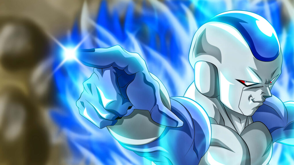 Epic Dragon Ball Z 4K Wallpaper: Frieza's Intense Energy Background
