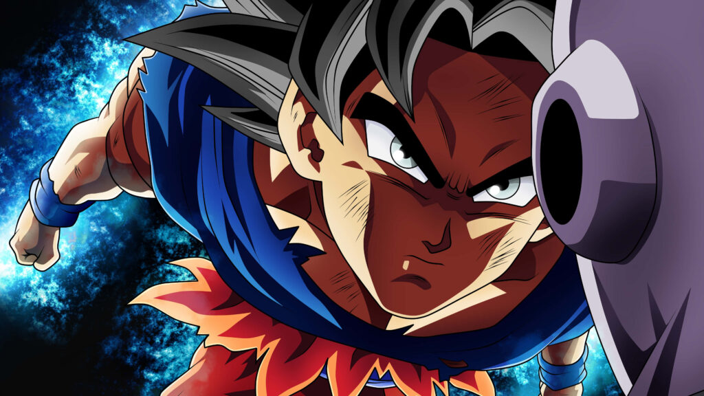 Intense 4K Goku Wallpaper - Powerful Aura & Vibrant Background