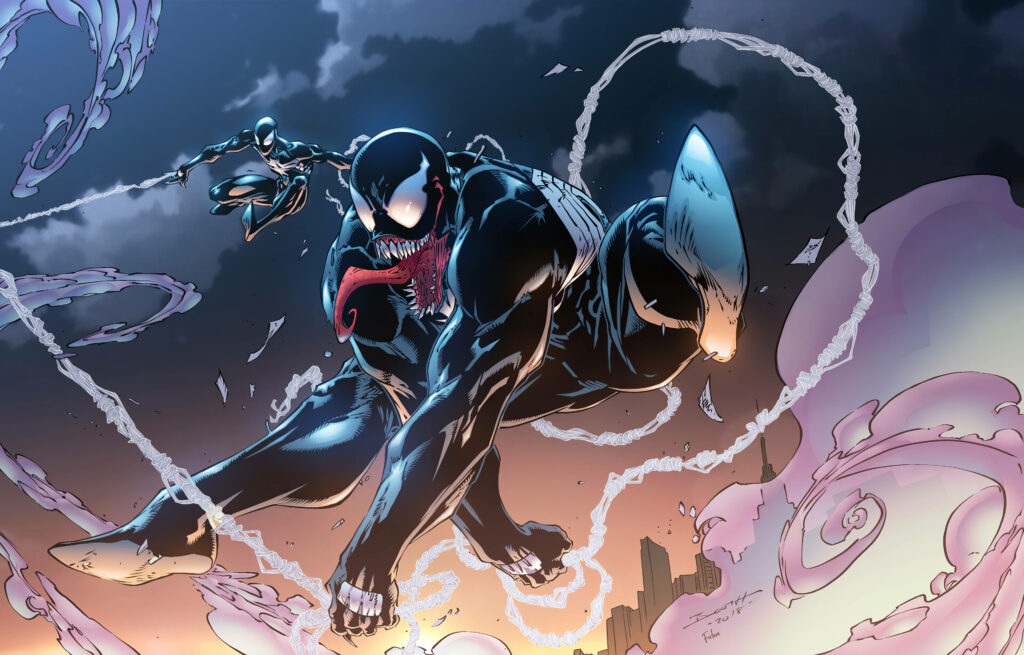 Dynamic Venom 4K Ultra HD Wallpaper: Action-Packed Webs & Drama
