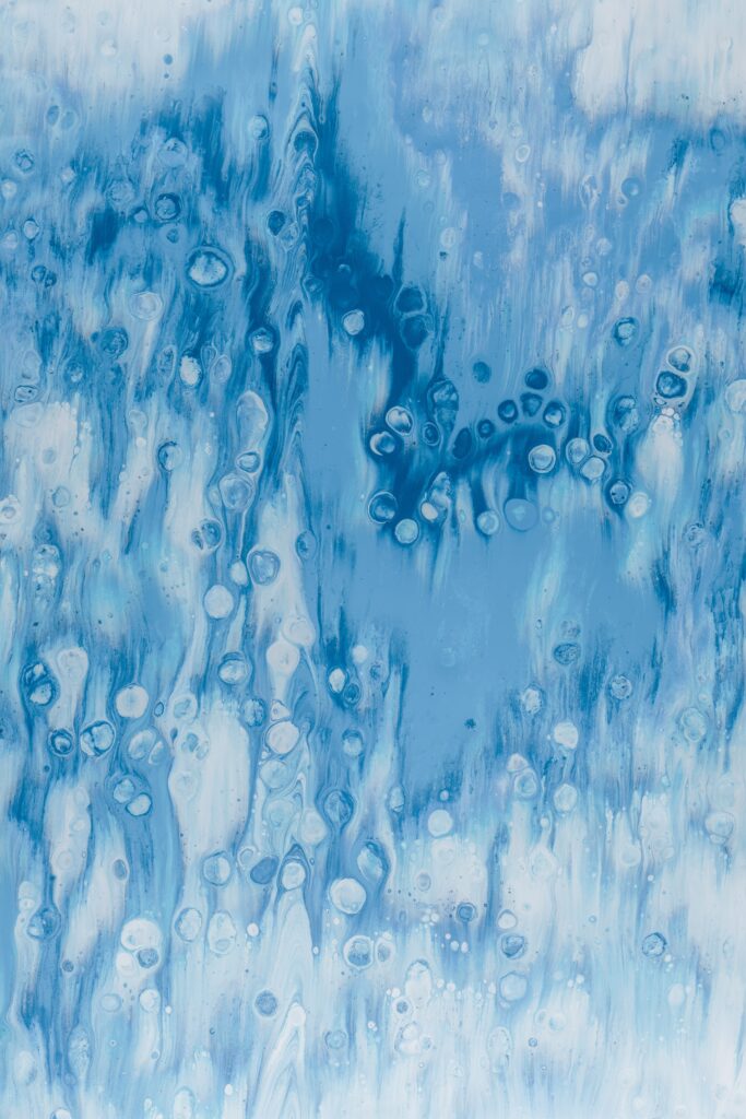 Artistic Blue Textured Wallpaper: Dynamic Stains & Patterns Background