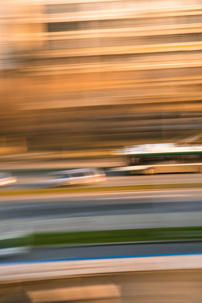 Dynamic Abstract Car Motion Wallpaper - Warm Streaked Background