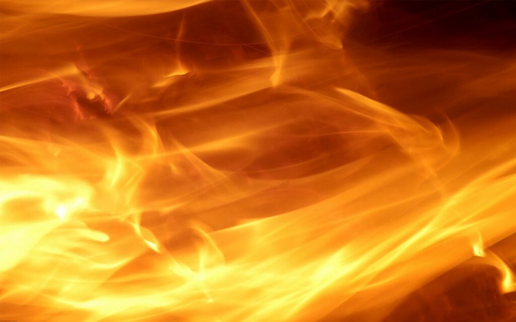 High-Res Abstract Fire Wallpaper: Dynamic Orange & Yellow Background