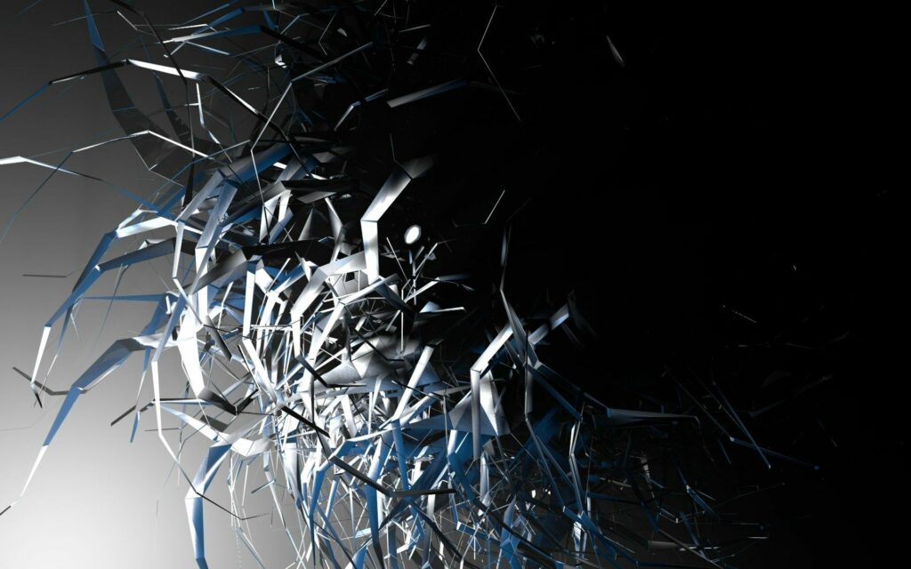 Abstract Ribbons Wallpaper: Dynamic Light & Shadow Background 1920x1200