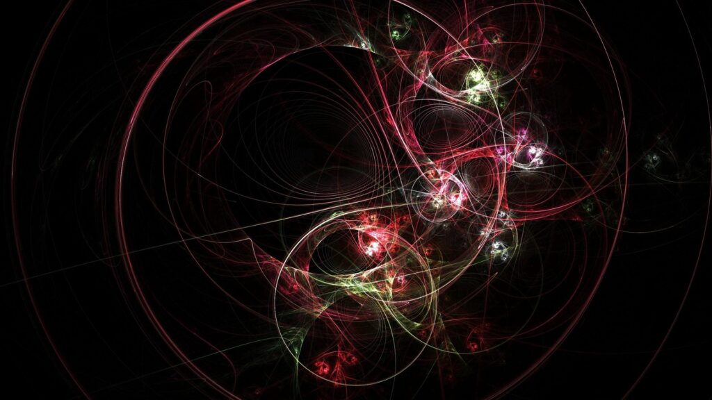 Vibrant Abstract Wallpaper: Intricate Swirling Smoke Patterns