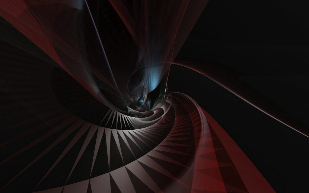Dynamic Abstract Spiral Wallpaper: Intricate Dark Patterns & Depth