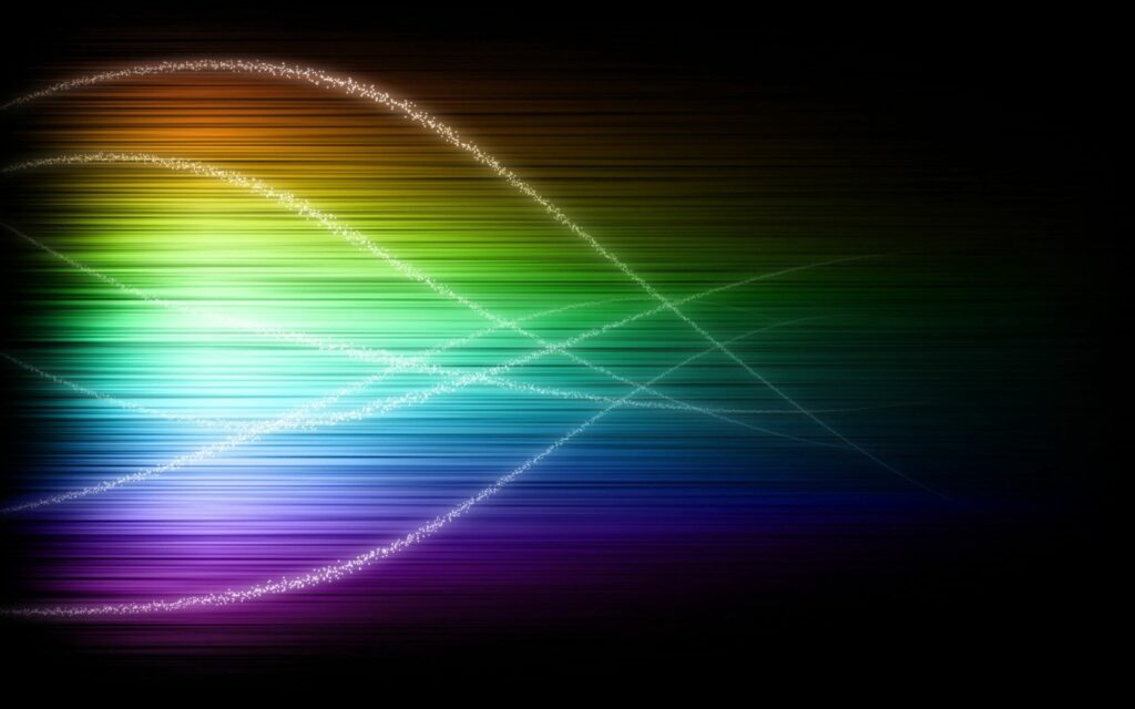 Vibrant Abstract Wallpaper 1680x1050: Dynamic Lines on Black Background