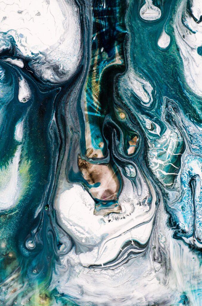 Dynamic Abstract Wallpaper: Striking Paint and Stain Patterns