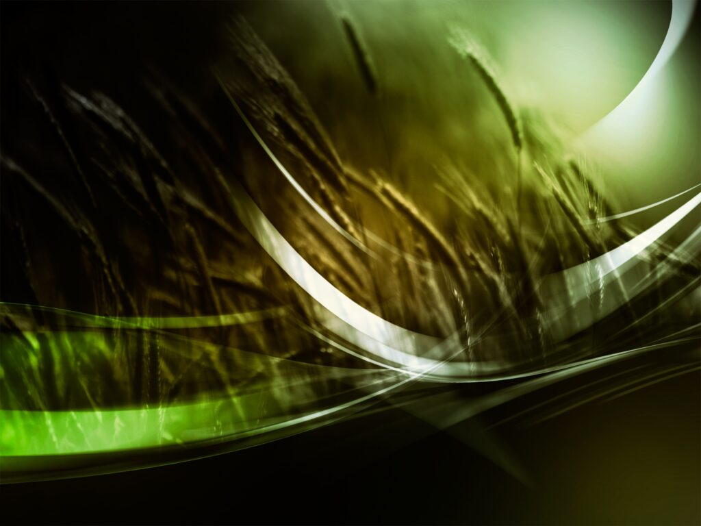 Dynamic Abstract Background Wallpaper: Black, Green & White Design