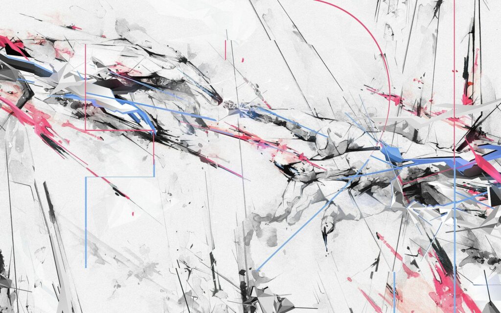 Dynamic Abstract Wallpaper: Sharp Lines & Vibrant Color Contrast