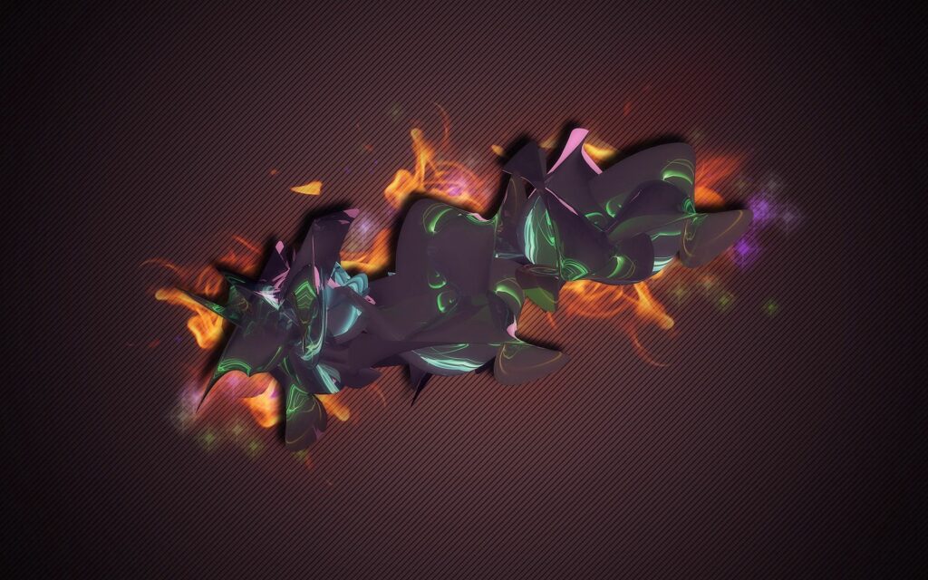 Dynamic Abstract Wallpaper: Colorful Patterns & Textures on Dark Background