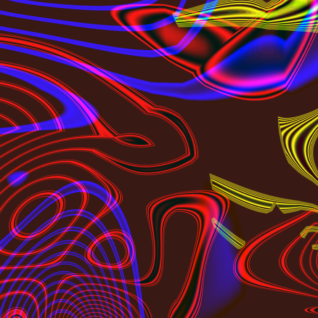 Dynamic Colorful Abstract Wallpaper with Vibrant Lines on Dark Background
