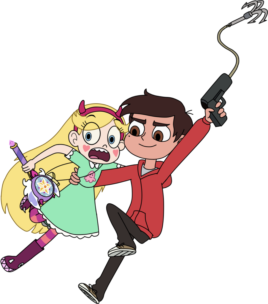 Dynamic Adventure Wallpaper: Animated Duo with Grappling Hook & Wand