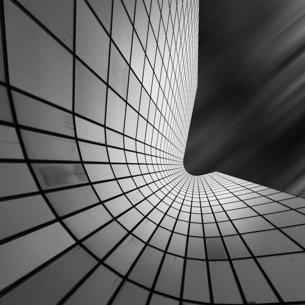 Dynamic Architectural Wallpaper: Fluid Lines & Geometric Patterns