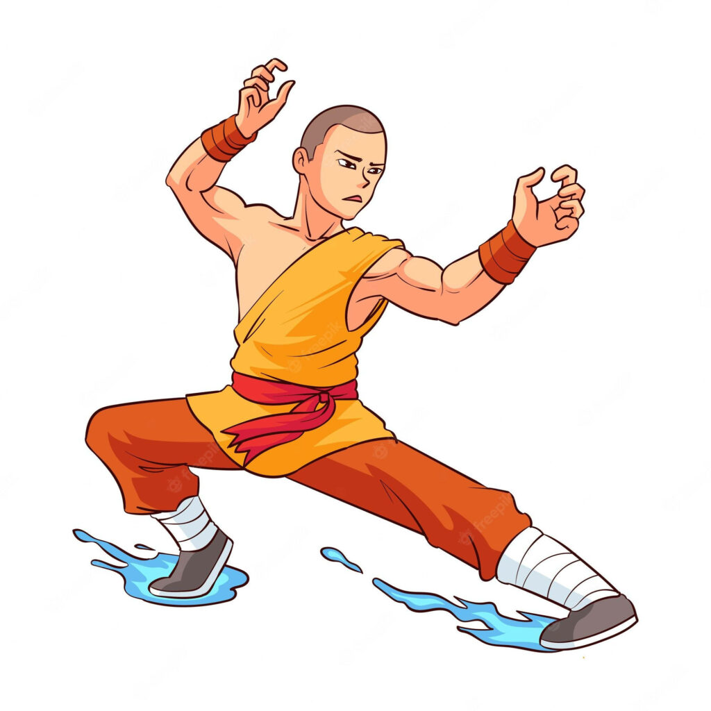 Avatar: The Last Airbender Kung Fu Vector Art Wallpaper Background