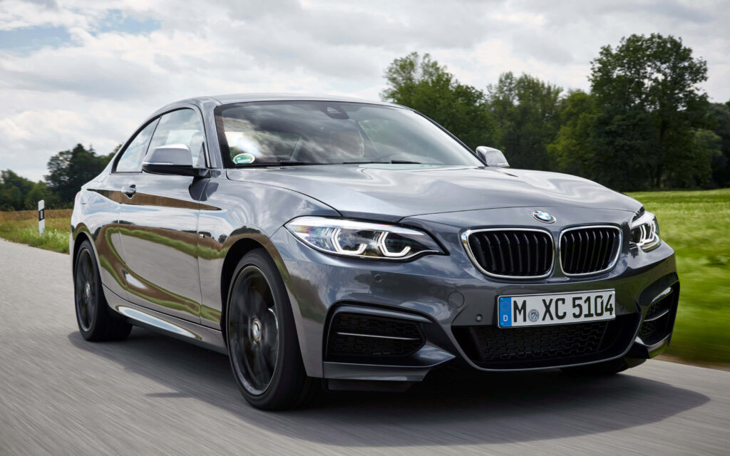 Stylish BMW 2 Series Dynamic Wallpaper for Countryside Road