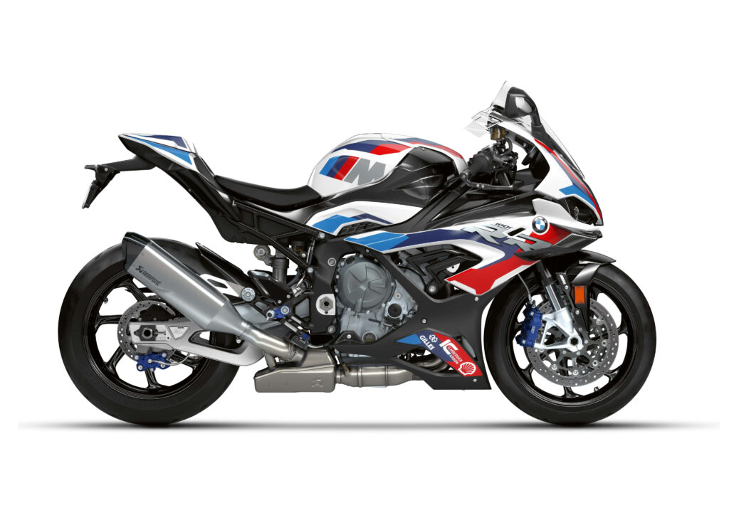 Vibrant BMW Motorcycle Wallpaper: Speed & Style in Red, Blue, White