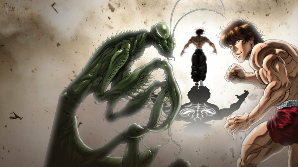 The Indomitable Baki Hanma: A Vibrant Anime Warrior Featured in an HD Wallpaper