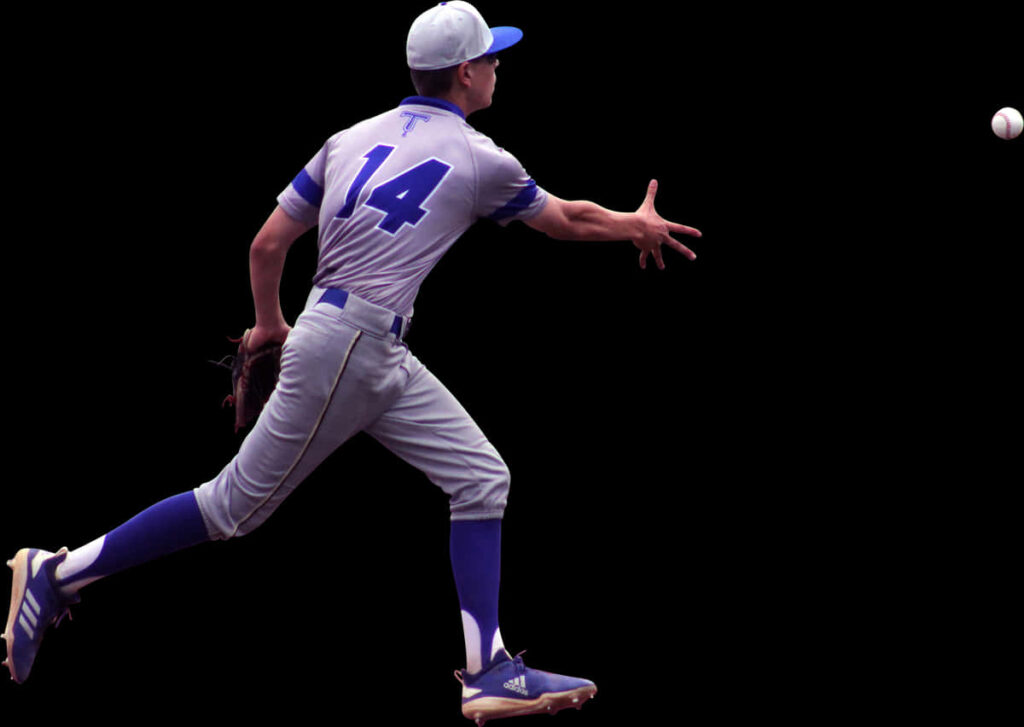 Dynamic Baseball Pitcher Wallpaper: Intense Action & Precision Form
