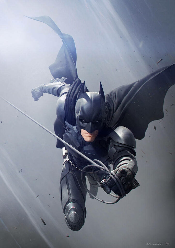 Batman in Dynamic Jump - Arkham Knight iPhone Wallpaper