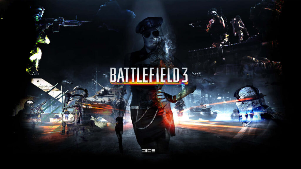 Thrilling Battlefield 3 Wallpaper: Intense Combat & Armored Tanks