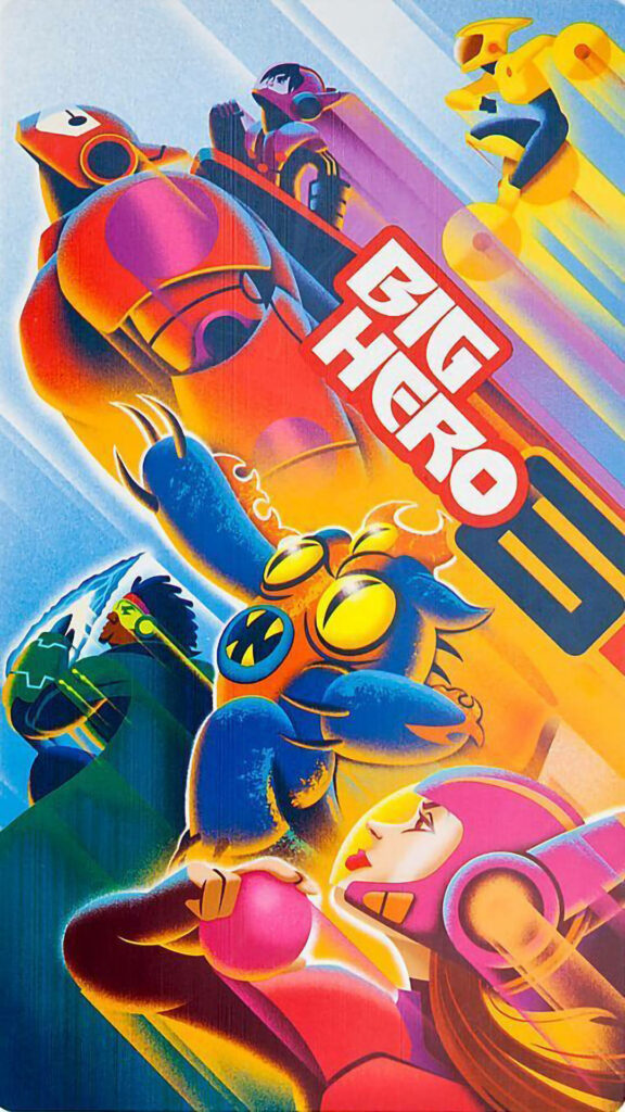Dynamic Big Hero 6 Wallpaper: Superheroes in Action Adventure
