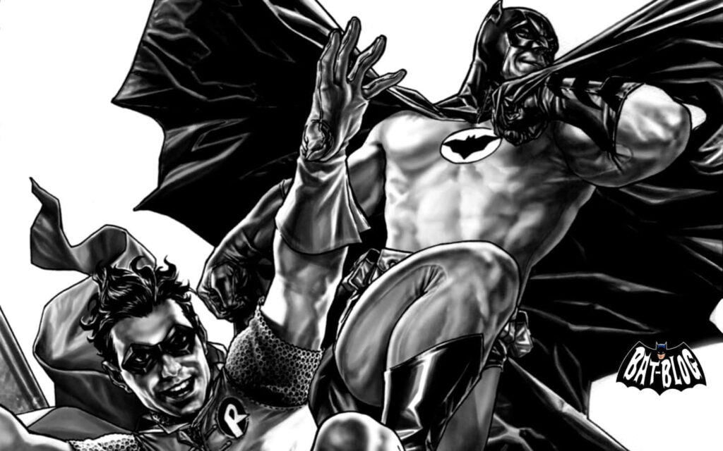 Dynamic Black & White Comic Wallpaper: Iconic Heroes in Action