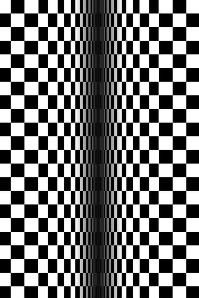 Dynamic Black & White Checkerboard Optical Illusion Wallpaper