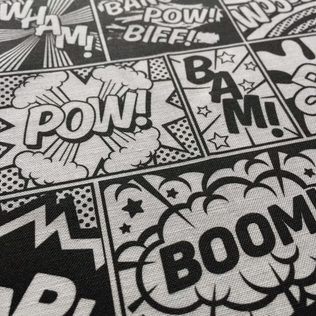 Dynamic Black & White Comic Wallpaper with POW!, BAM!, BOOM! Effects