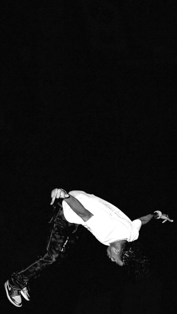 Dynamic Black & White Mid-Motion Wallpaper for iPhone Background