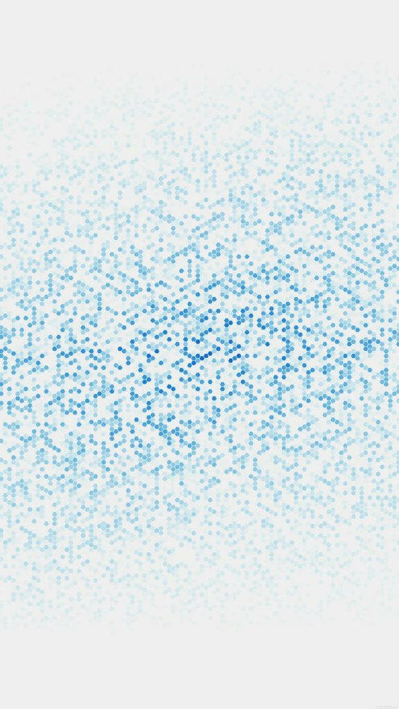 Dynamic Blue Dot Gradient iPhone Wallpaper on White Background