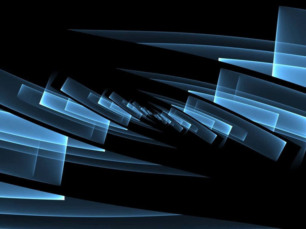 Dynamic Blue Geometric Wallpaper: Modern Abstract Depth Design