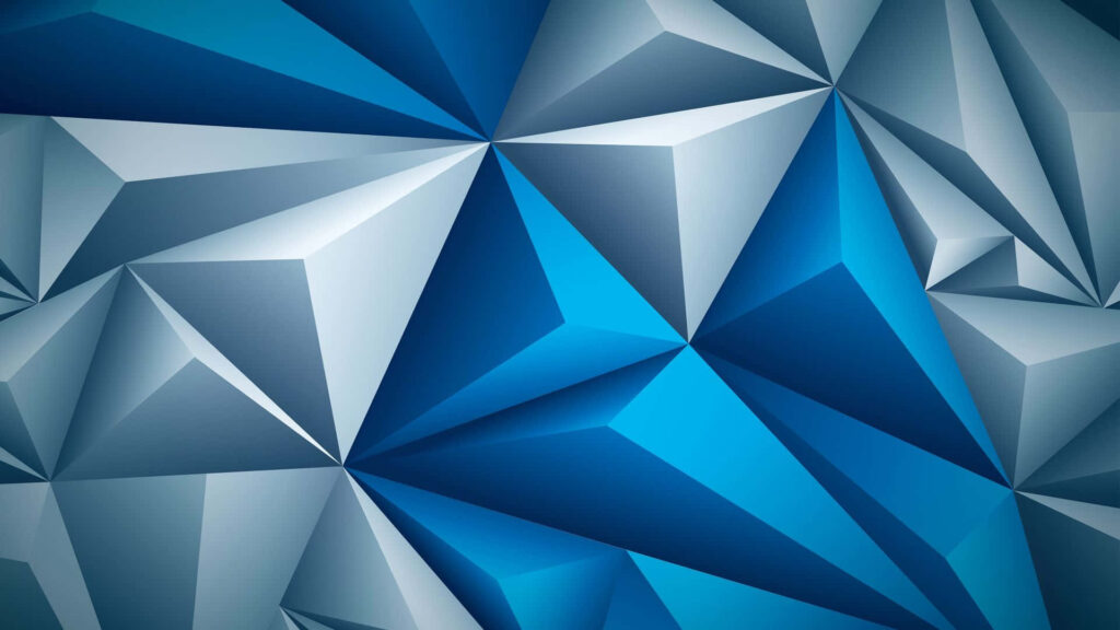 Striking Blue Geometric Pattern 3D Wallpaper for Contemporary Spaces