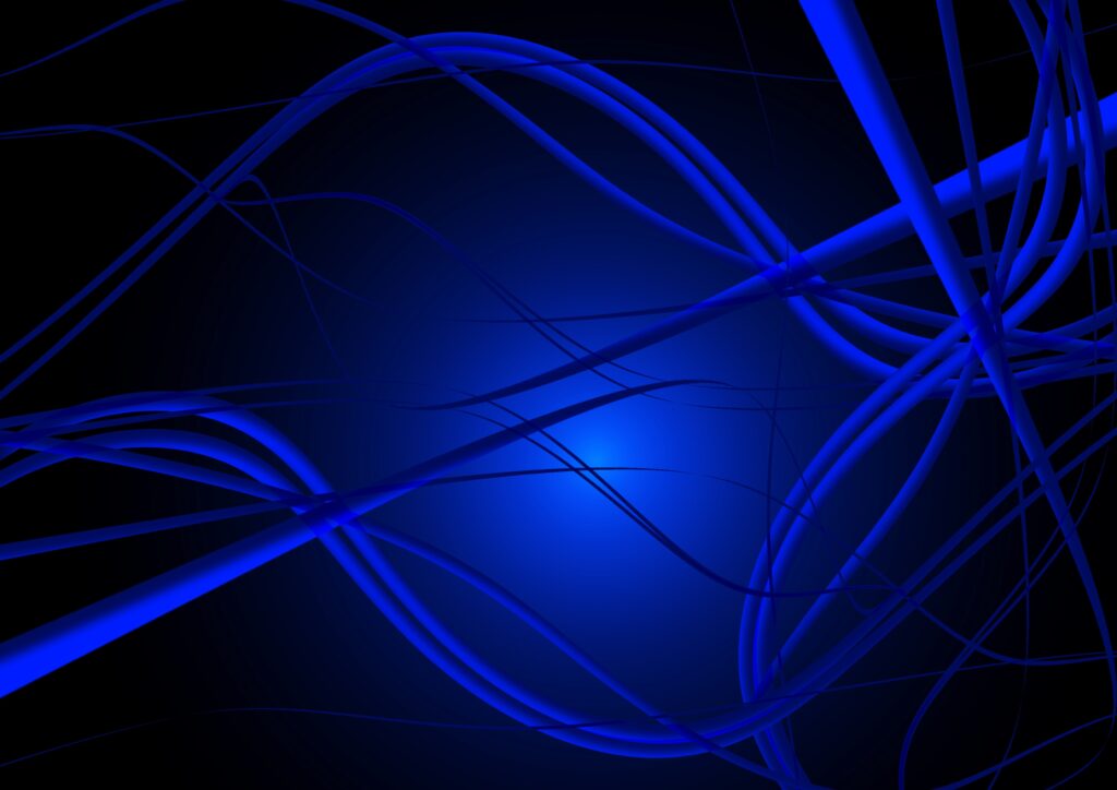 Dynamic Blue Line Plexus Wallpaper on Dark Background - 3508x2480