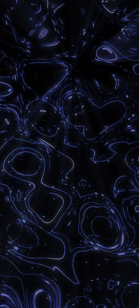 Fluid Blue Abstract Wallpaper with Dynamic Movement and Depth