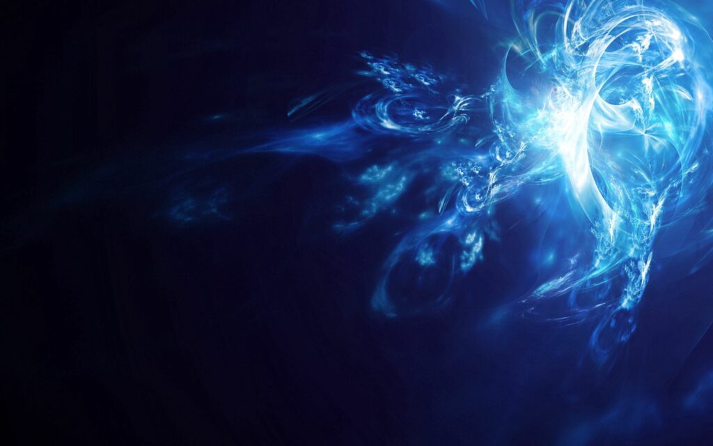 Abstract Blue Swirling Wallpaper - 2560x1600 Dark Background Art