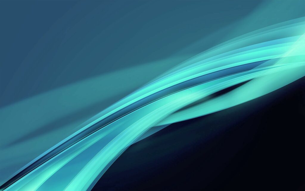 Dynamic Blue & Teal Wallpaper: Modern Flowing Lines Background