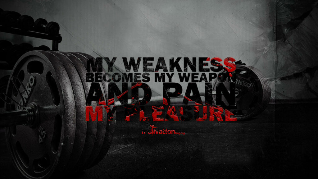 Dynamic Bodybuilding Poster: Strength & Determination in Gritty Background Wallpaper