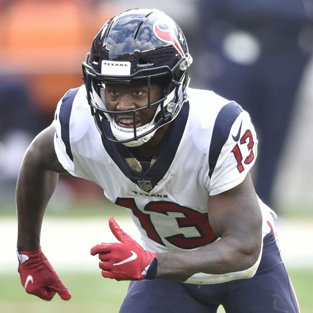 Brandin Cooks Houston Texans dynamic action shot HD wallpaper NFL football fan background