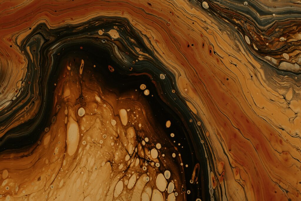 Dynamic Brown Swirl Wallpaper 4500x3000 - Liquid-Like Background Art