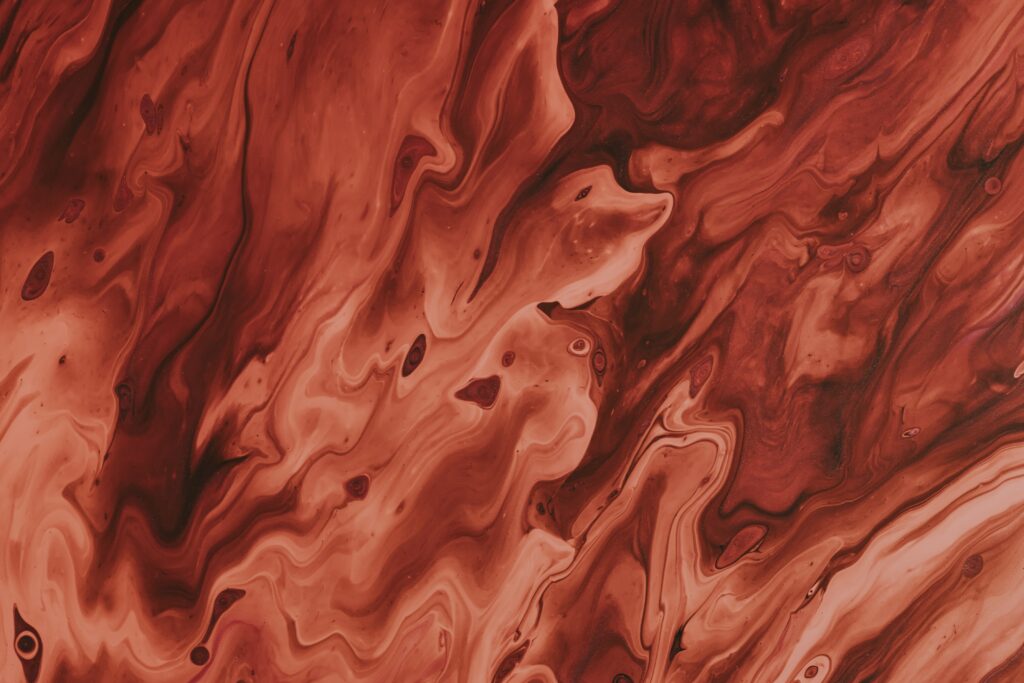 Dynamic Brown Liquid Paint Wallpaper: Abstract Fluid Background Art