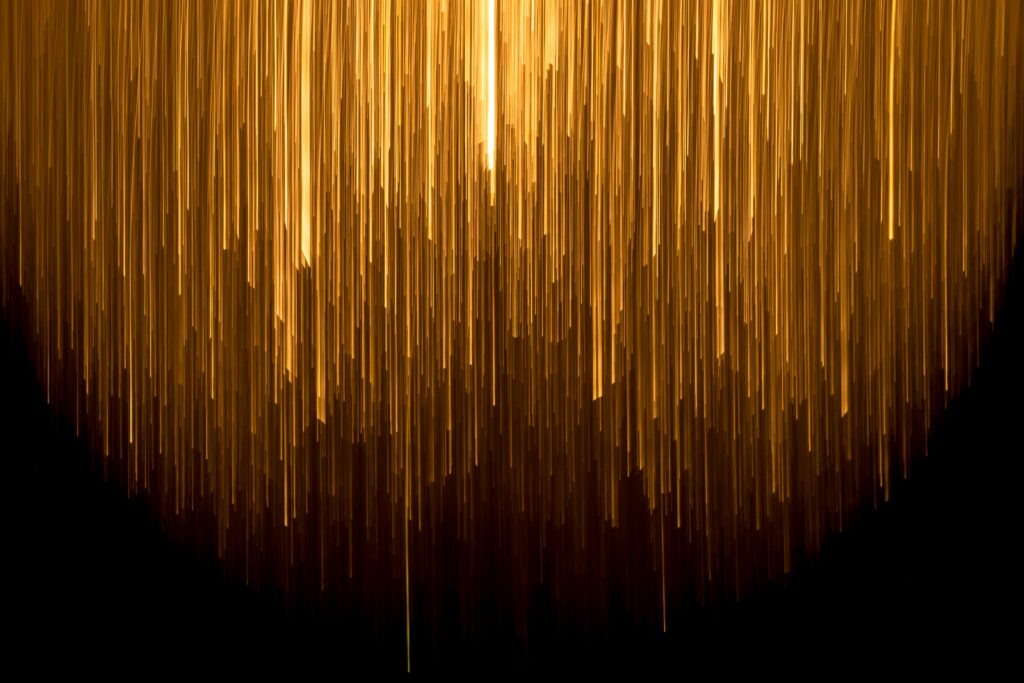 Dynamic Brown Vertical Lines Wallpaper - Glitch Pattern Background