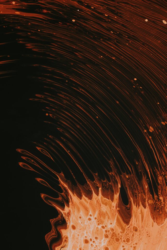 Abstract Brown and Black Wallpaper: Fluid Design in High Resolution