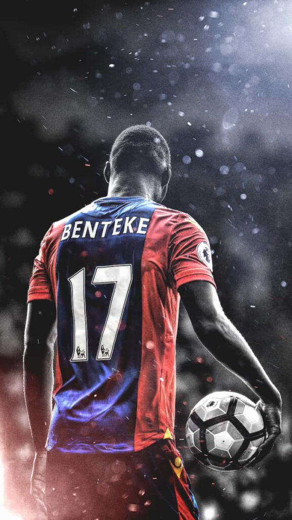 Dynamic Christian Benteke Bokeh Portrait Wallpaper for Fans