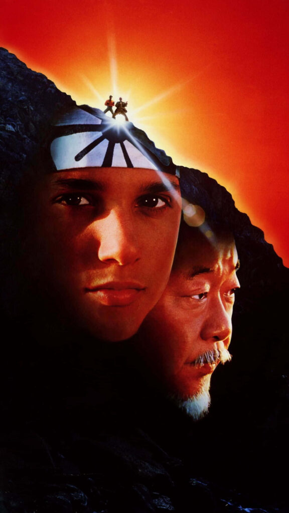 Dynamic Cobra Kai Wallpaper: Resilience in Vibrant Red Martial Arts