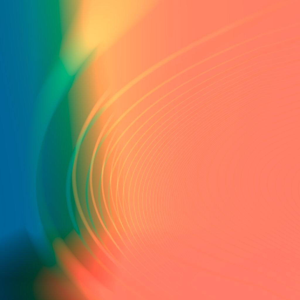 Vibrant Abstract Wallpaper: Colorful Wavy Lines on Warm Gradient Background